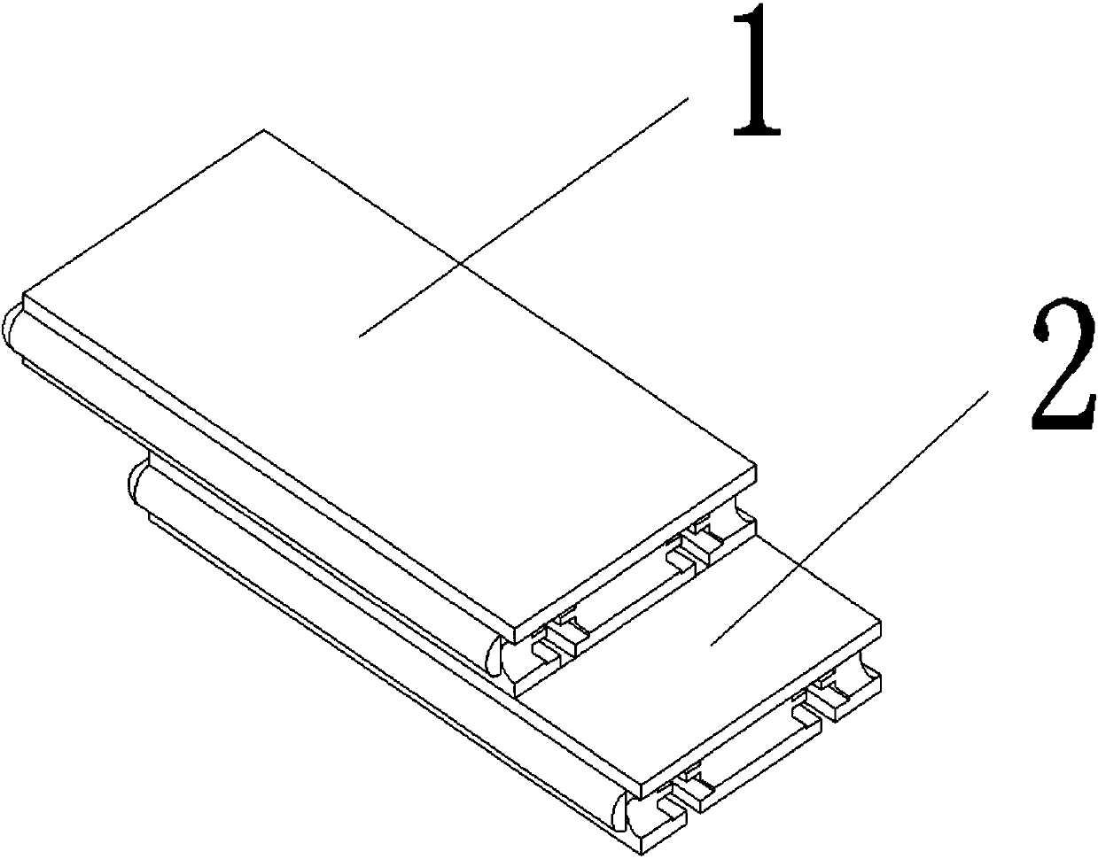 Metal-welding honeycomb solid wood environmental floor