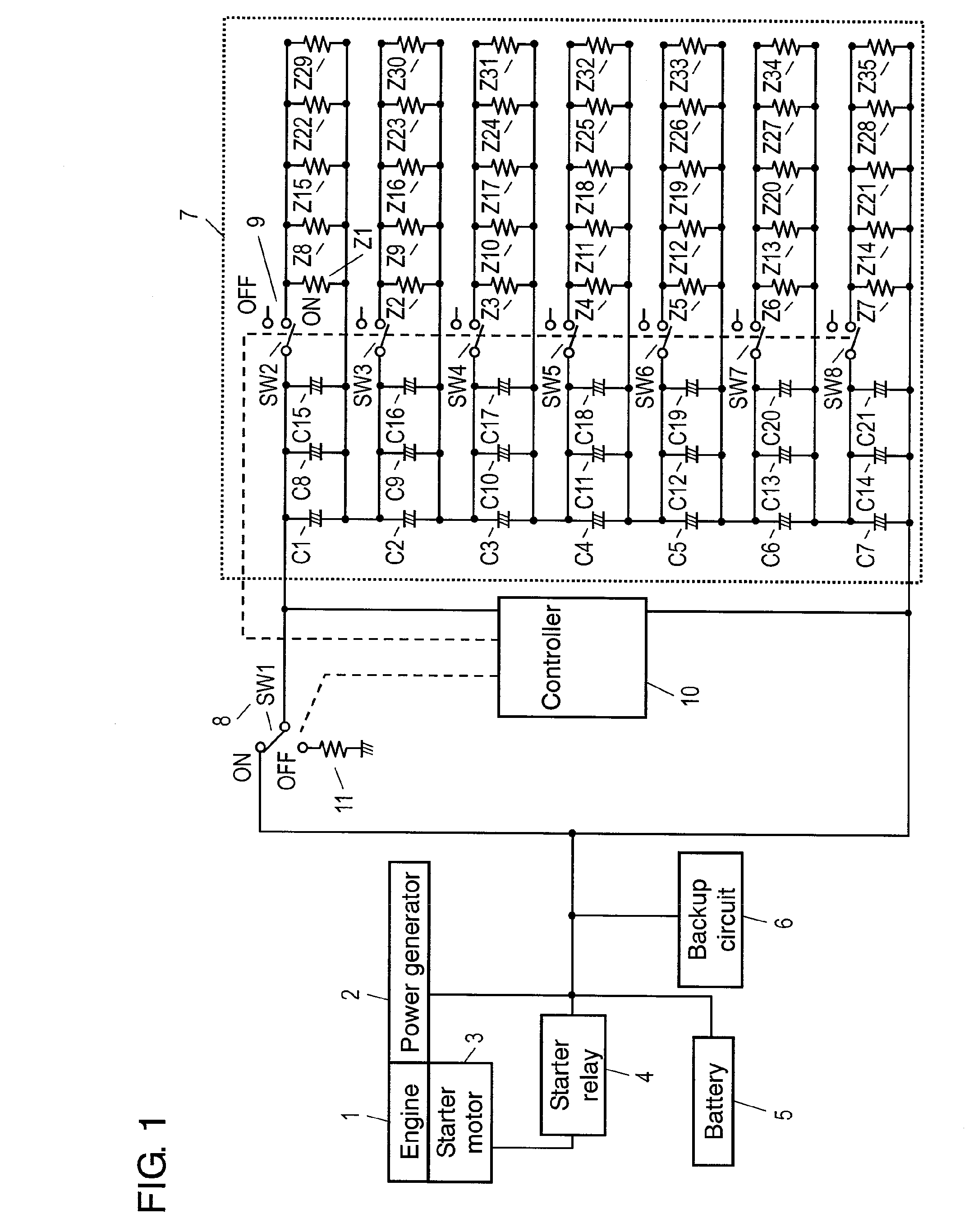 Auxiliary electric power supply for vehicle and charger/discharger for vehicle