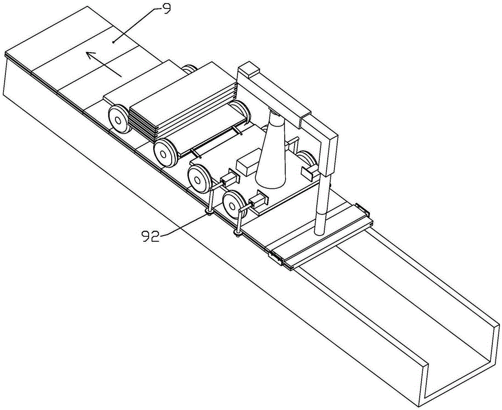 Cable duct cover plate construction device