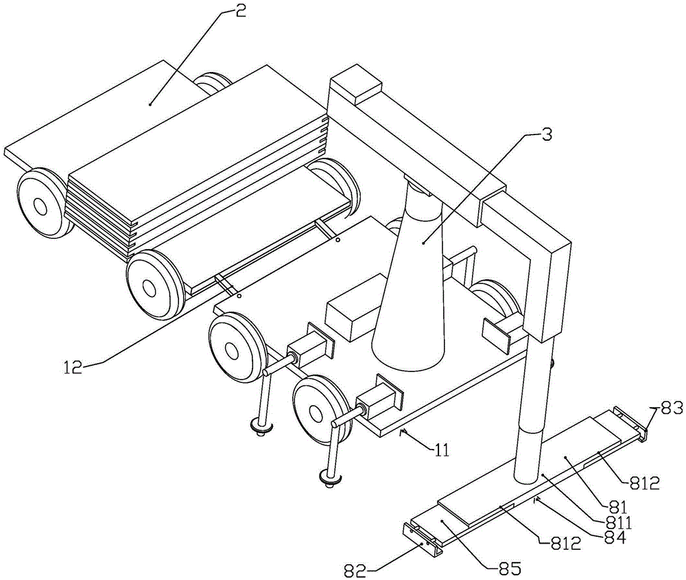 Cable duct cover plate construction device