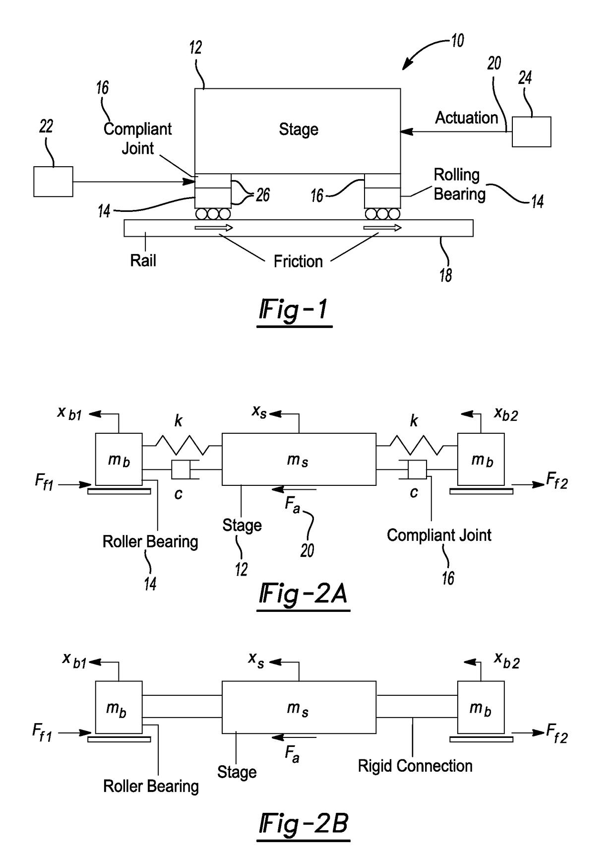 Axially compliant bearing for precision positioning