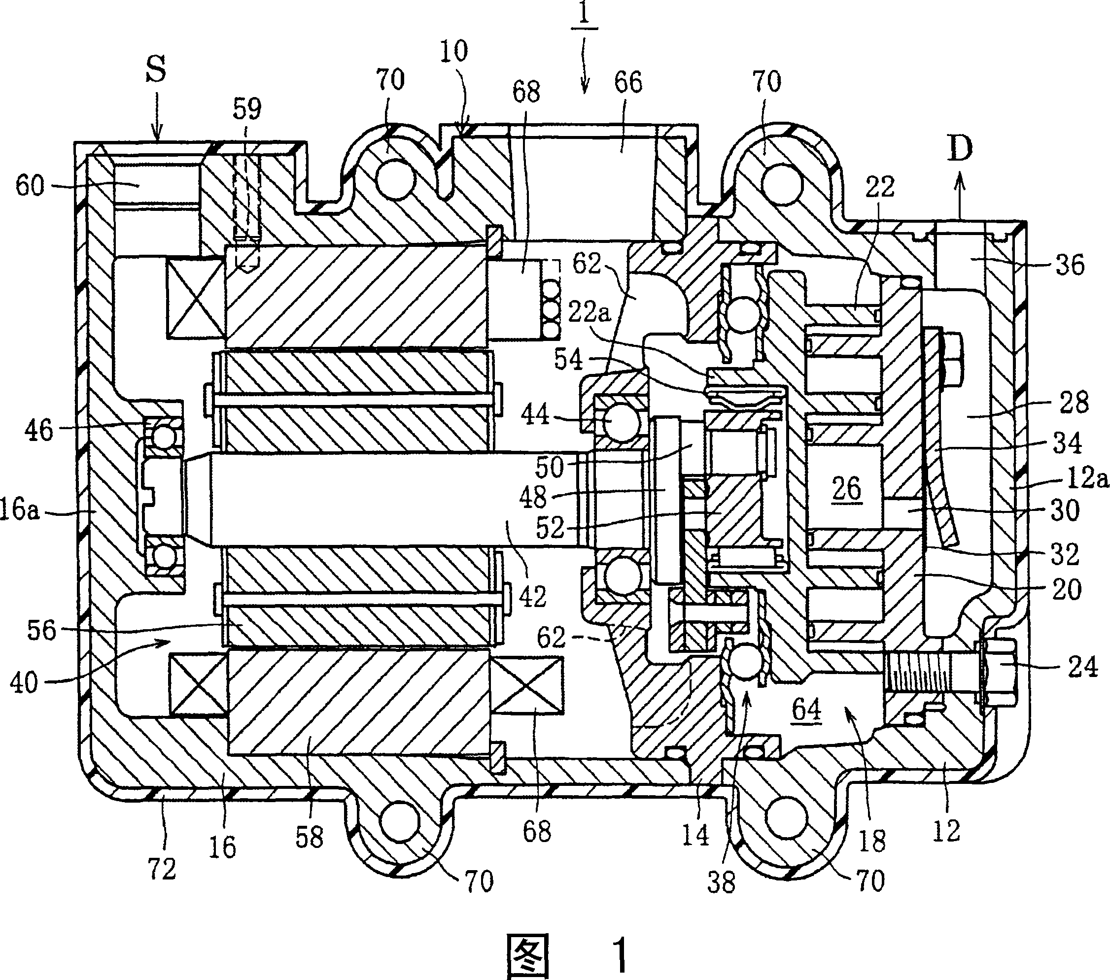 Closed type fluid machine