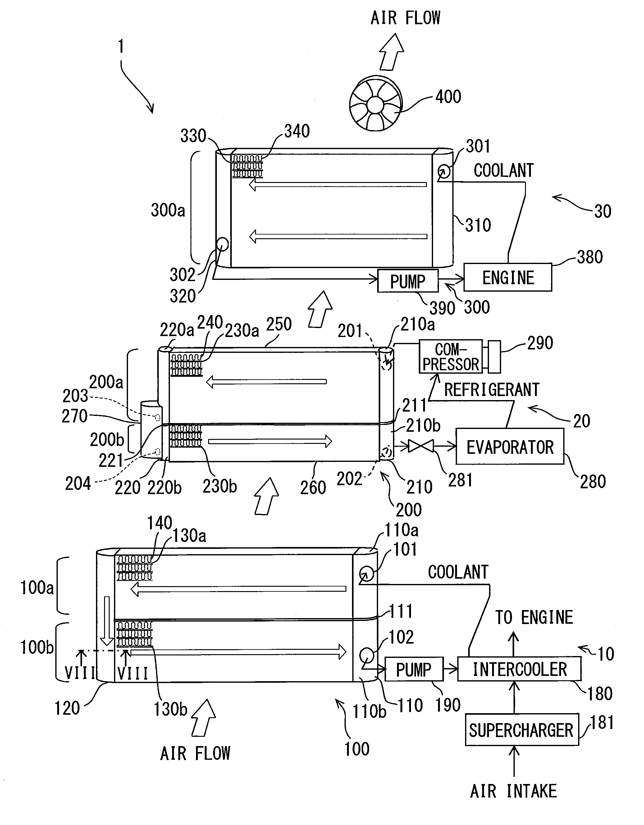 Vehicle heat exchanger