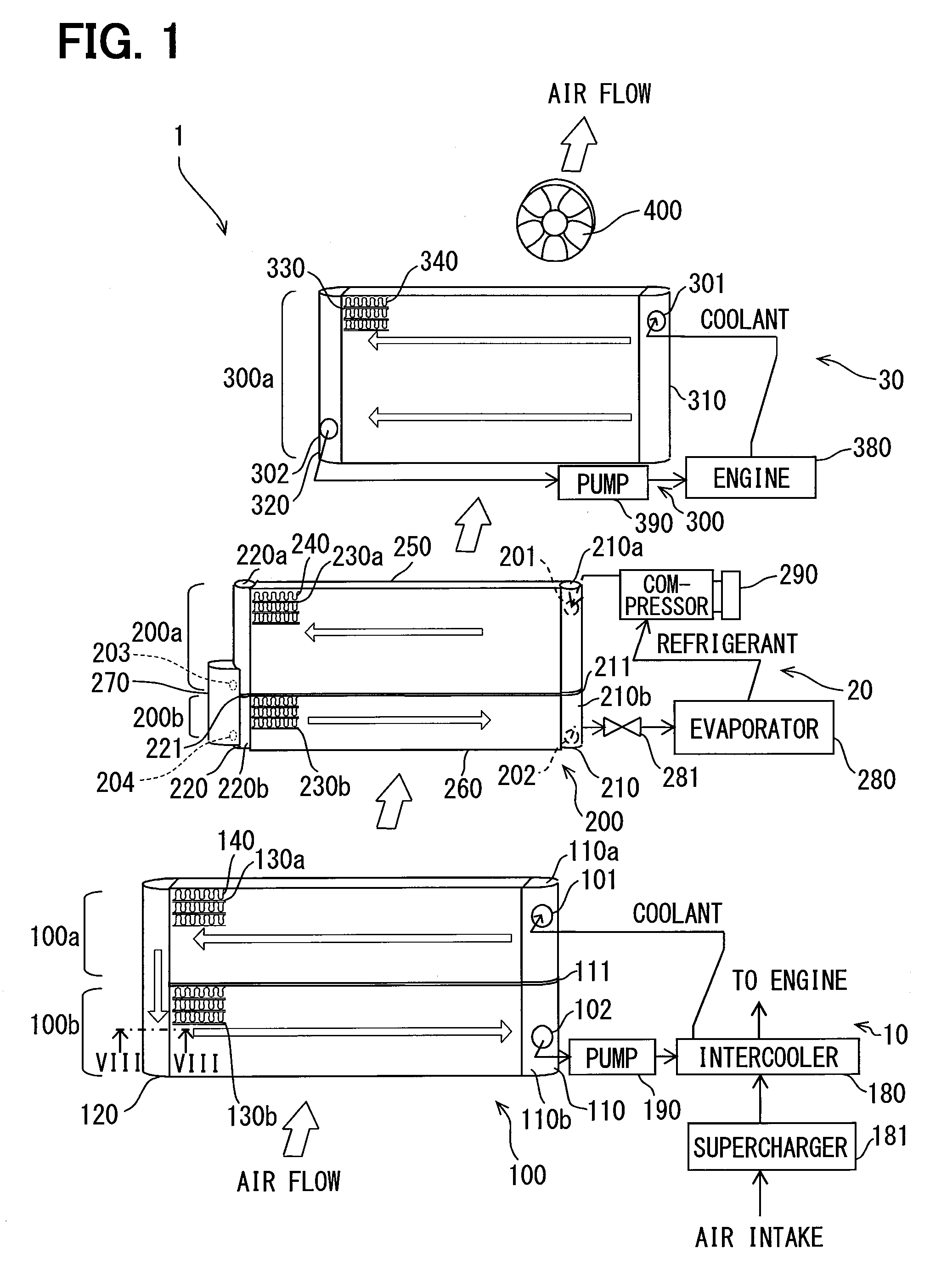 Vehicle heat exchanger