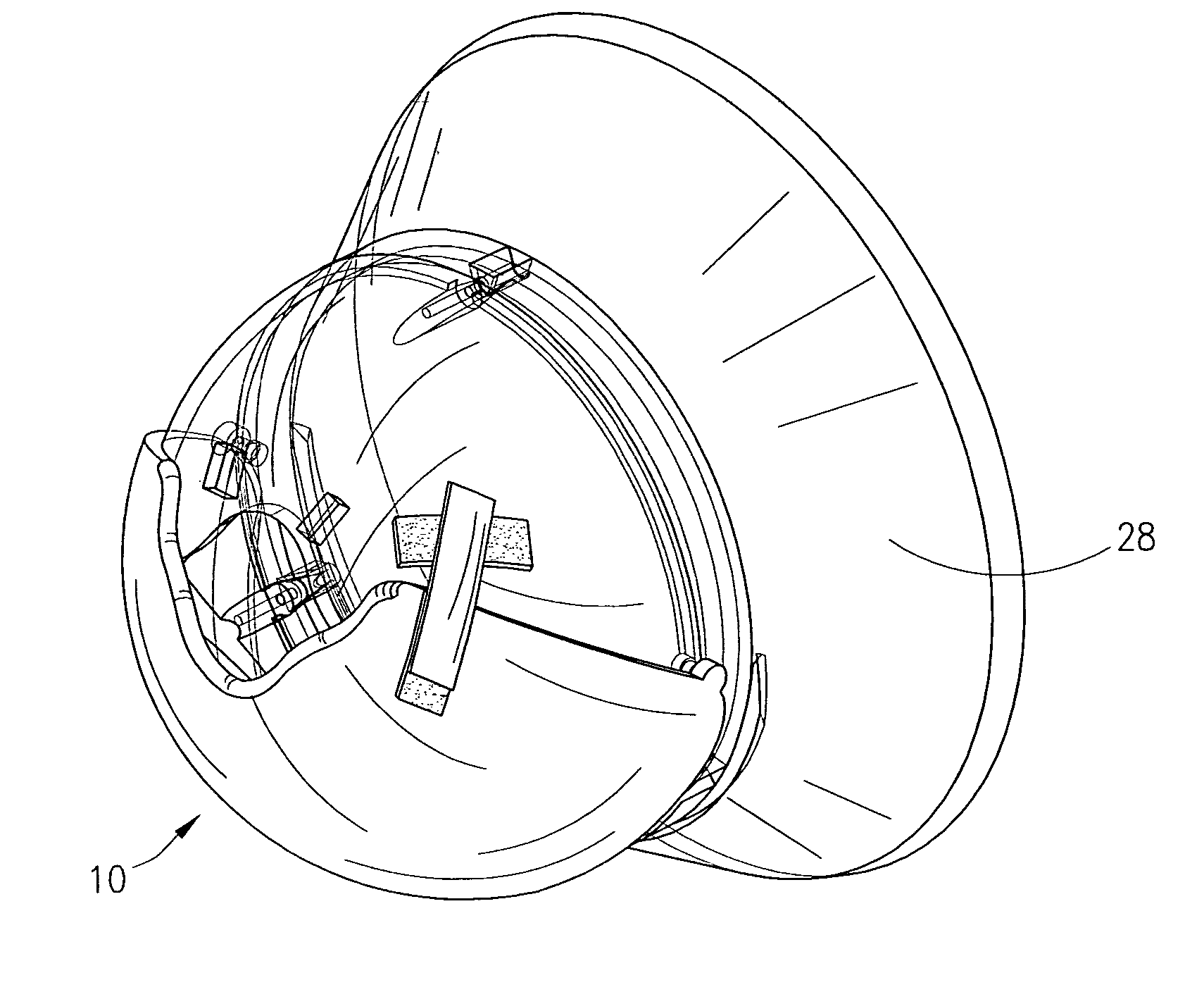 Apparatus and method for partially encapsulating an animal's head