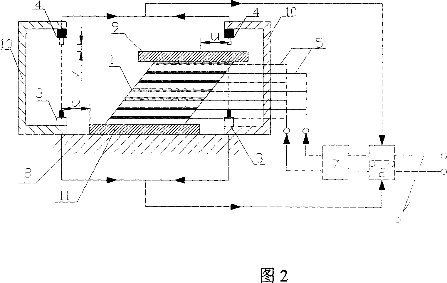 Stiffness and damping changing passive control device with an electrorheological composite laminated rubber bearer