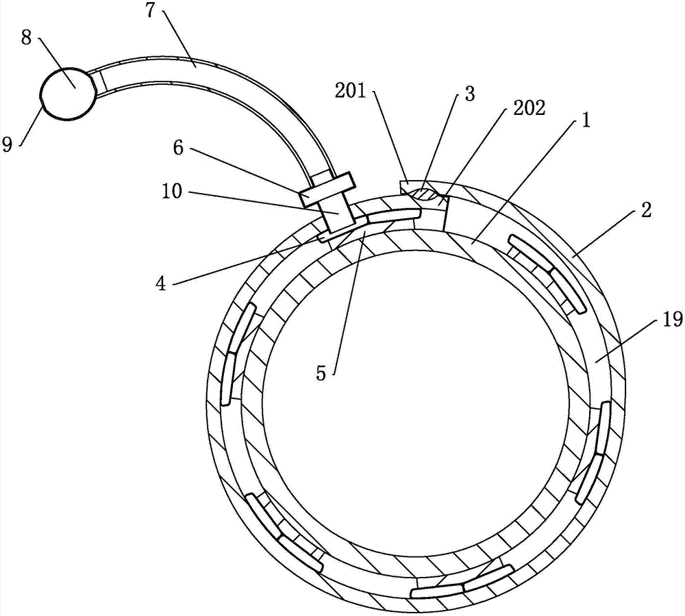 Leaking stoppage method for gas pipeline and device implementing method