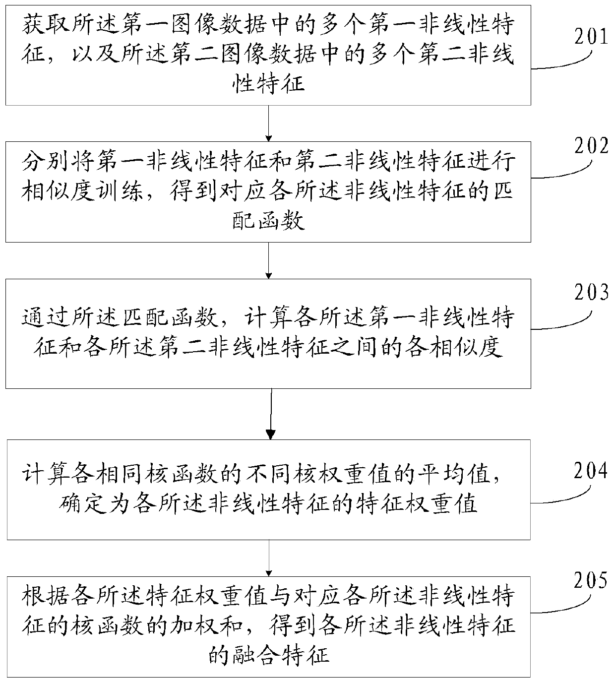 Multi-feature fusion method and device, electronic equipment and storage medium