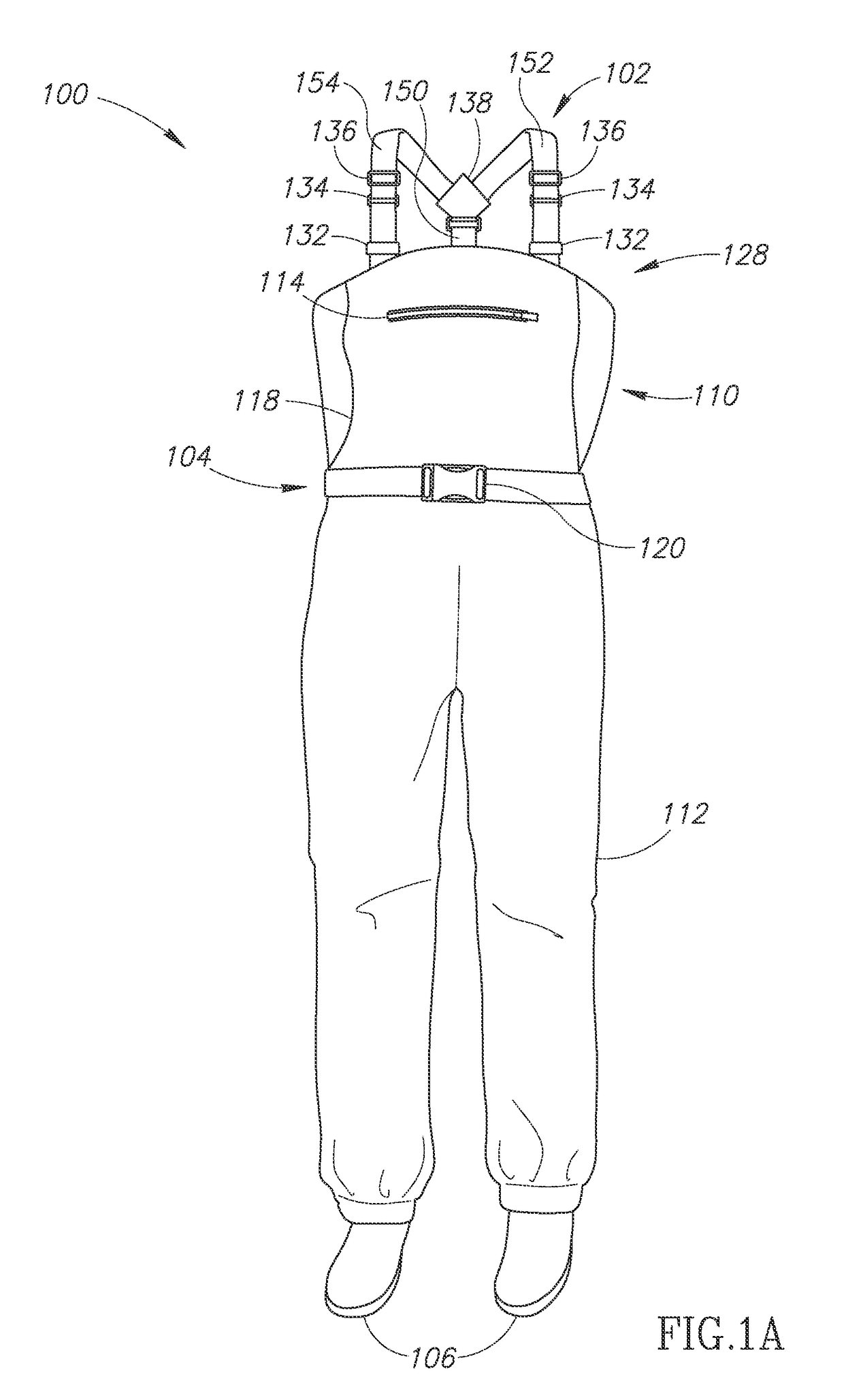 Dropseat waders and suspension system