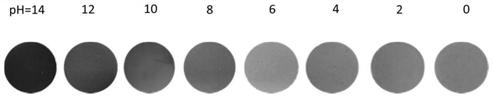 Multifunctional acid-base indication filter membrane and preparation method thereof