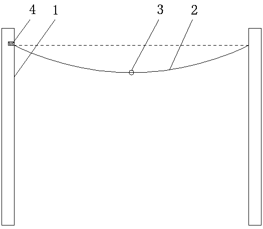 Power transmission line sag detection device