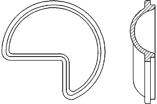 Direct-draining type sewer floor drain with three cavities