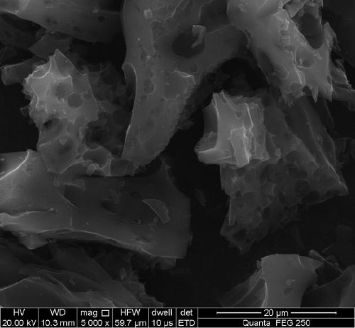 Preparation and application of boat-fruited sterculia seed residue based sulfur-doped porous carbon