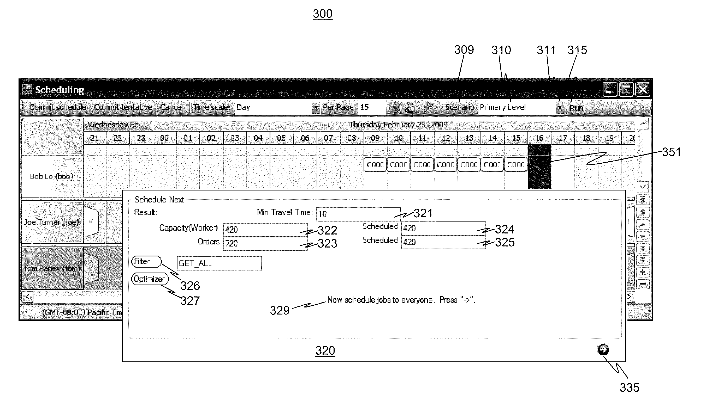 System and method for a configurable and extensible allocation and scheduling tool