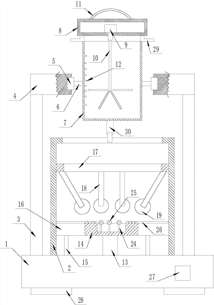 Automatic dough kneading equipment