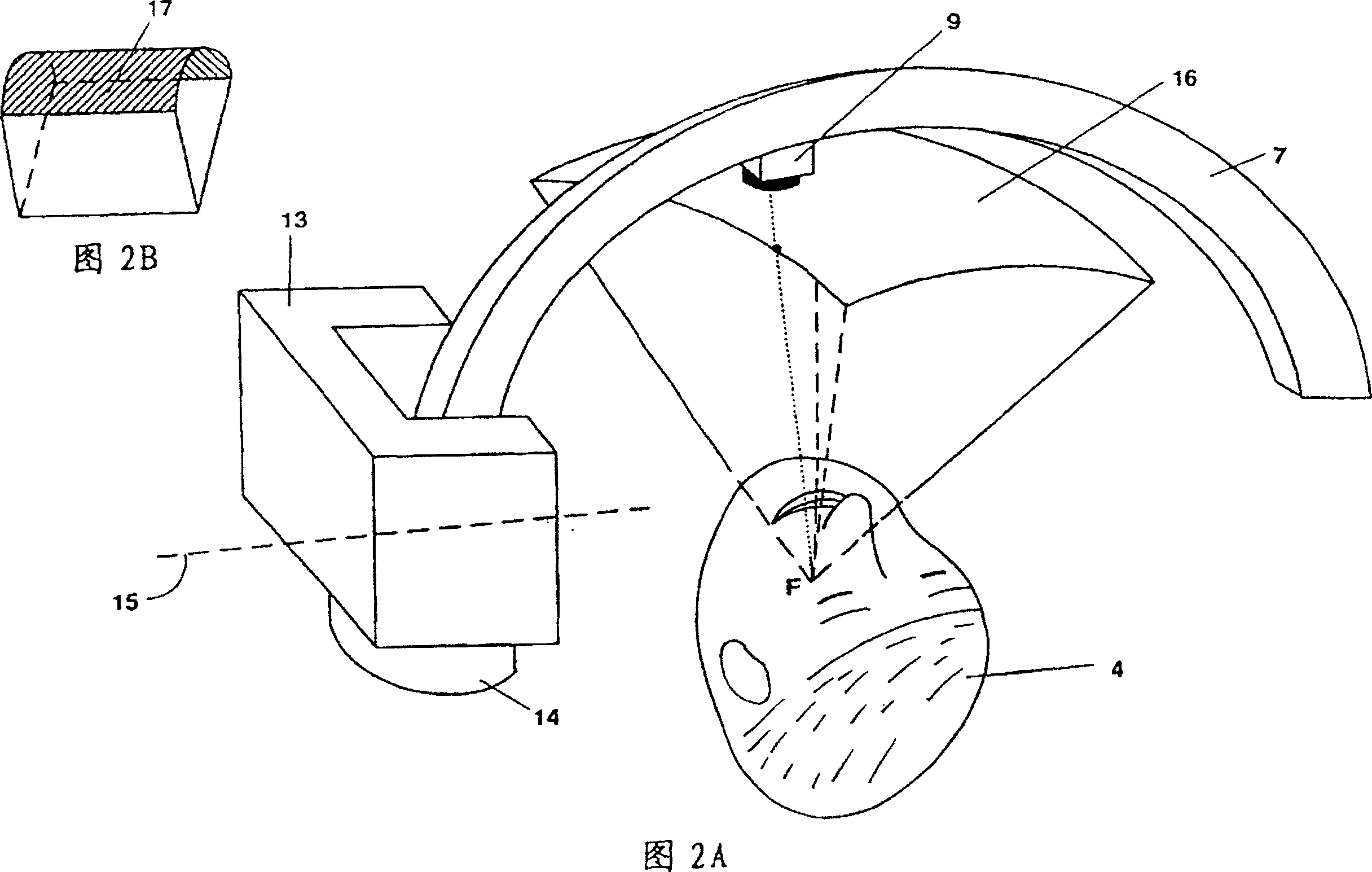 Moveable console for holding an image acquisition or medical device, in particular for the purpose of brain surgical interventions, a method for 3D scanning, in particular, of parts of the human body,