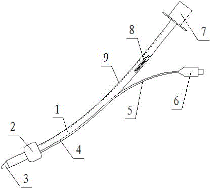 Low-injury ultrathin balloon tracheal intubation