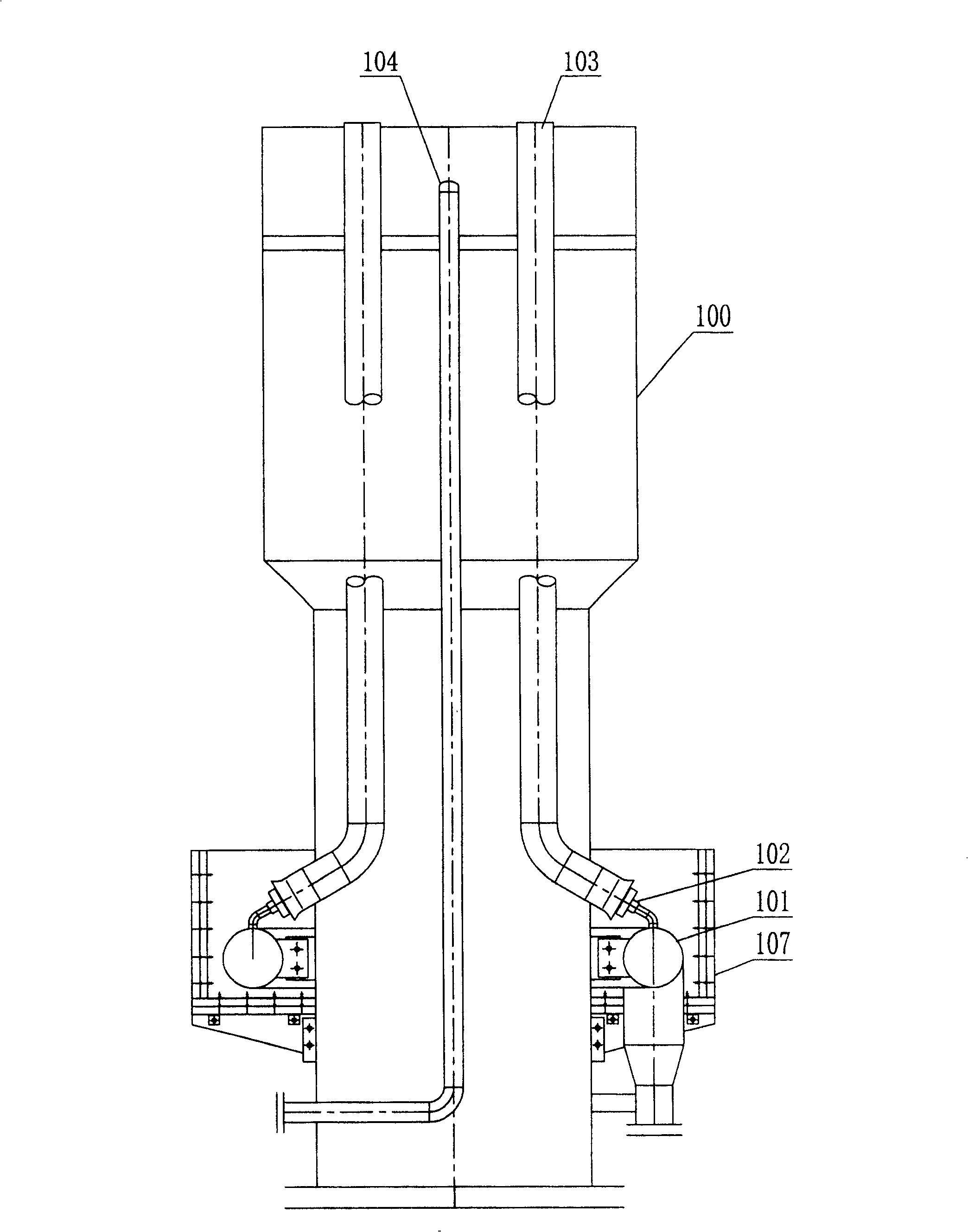 Steam combustion-supporting type torch burner