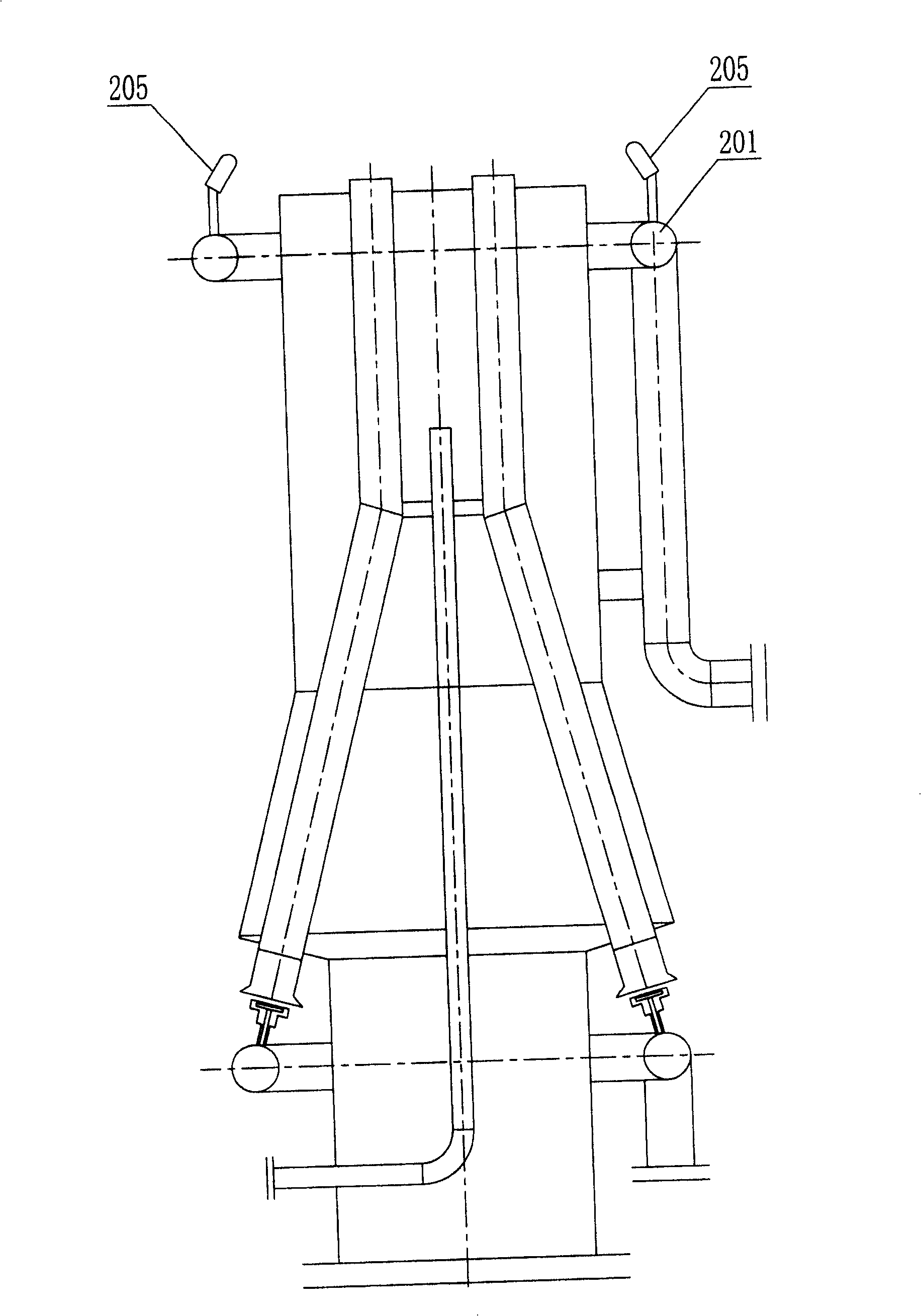 Steam combustion-supporting type torch burner