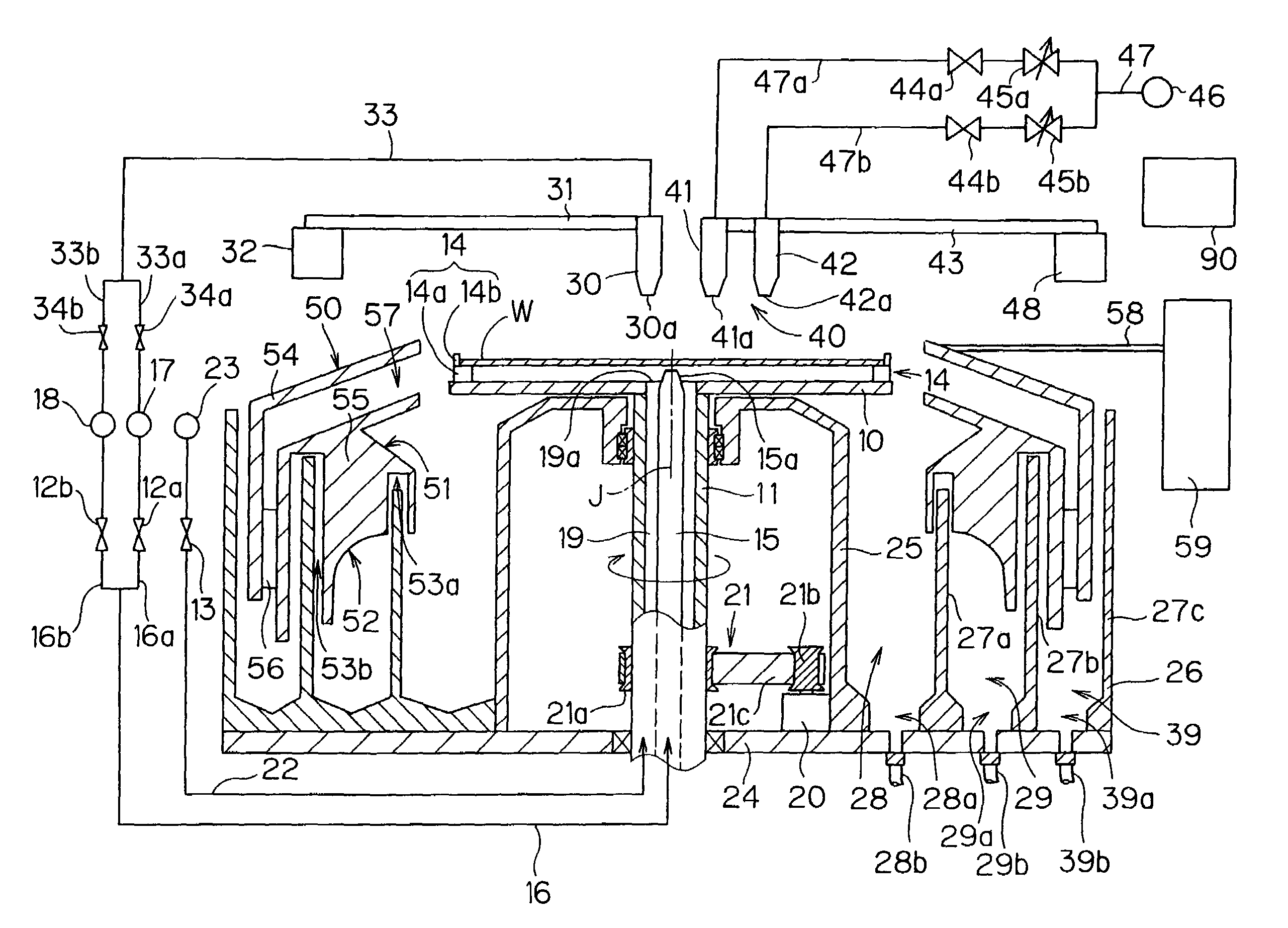 Substrate processing apparatus and substrate processing method drying substrate by spraying gas