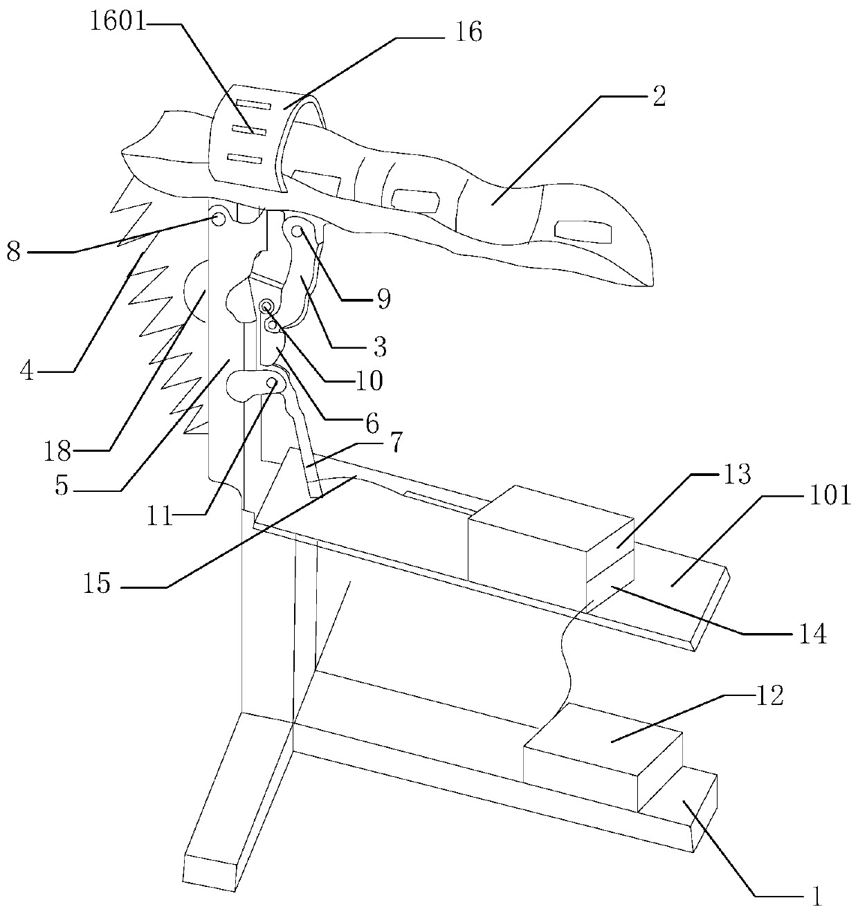 Rod-raising fish lifter