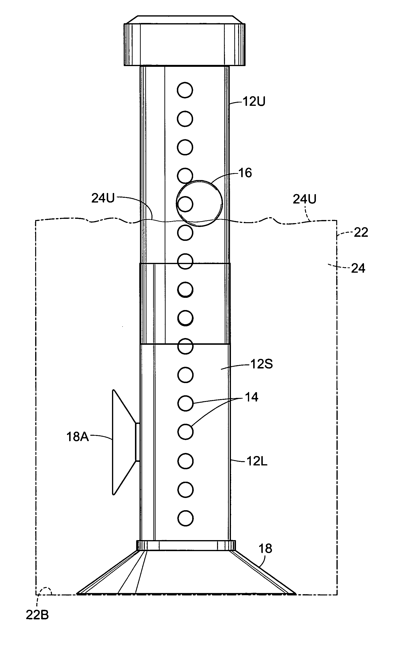 Water level warning device