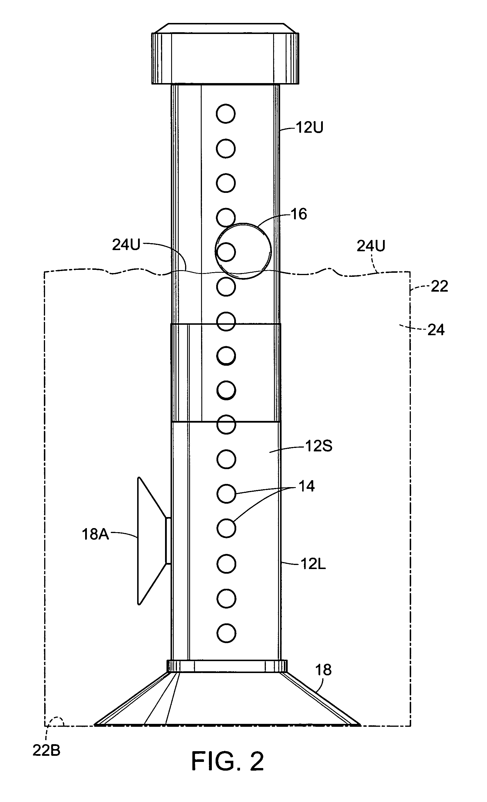 Water level warning device