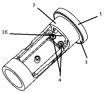 PTZ connecting structure and PTZ