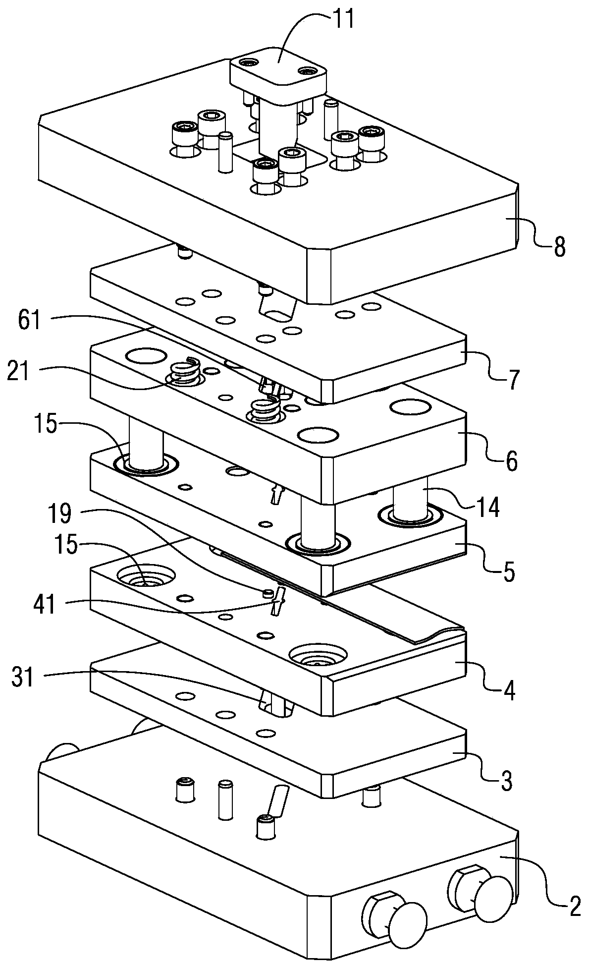 Locking plate forming mould