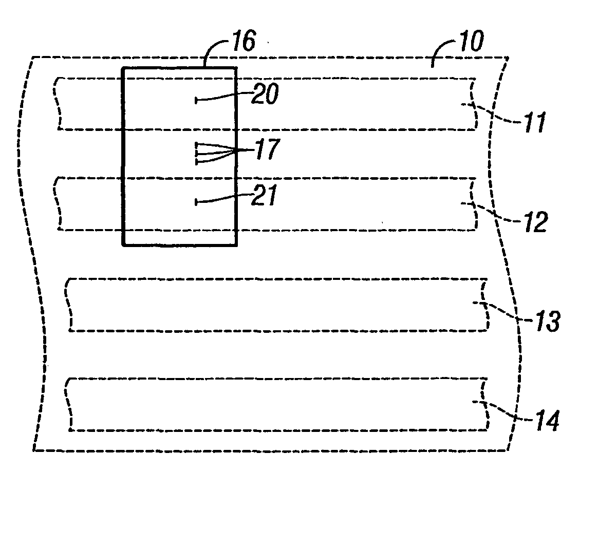 Tape servo information with superimposed data information providing servo band identification