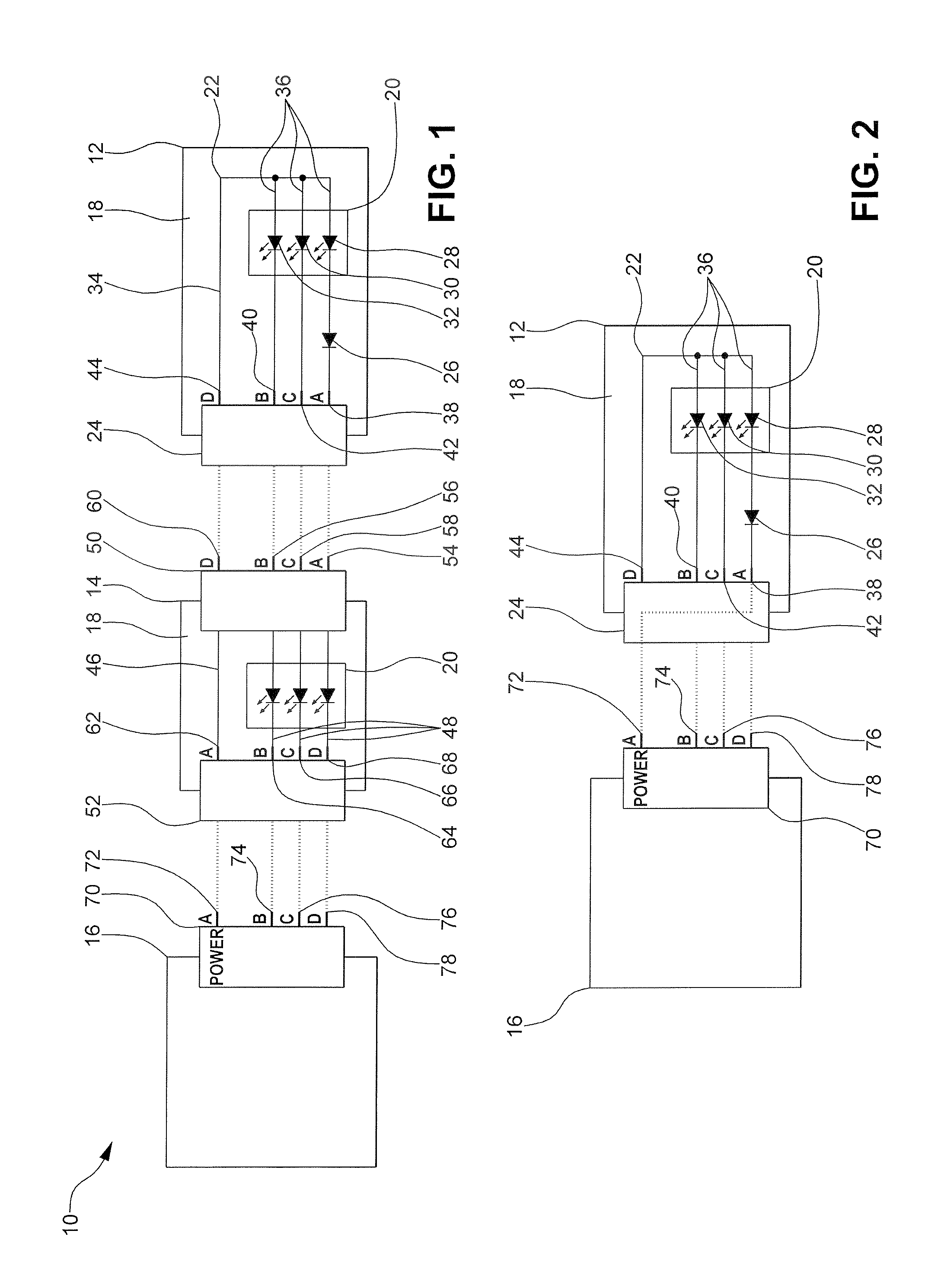 Non-mechanical means for connector polarization for a lighting system