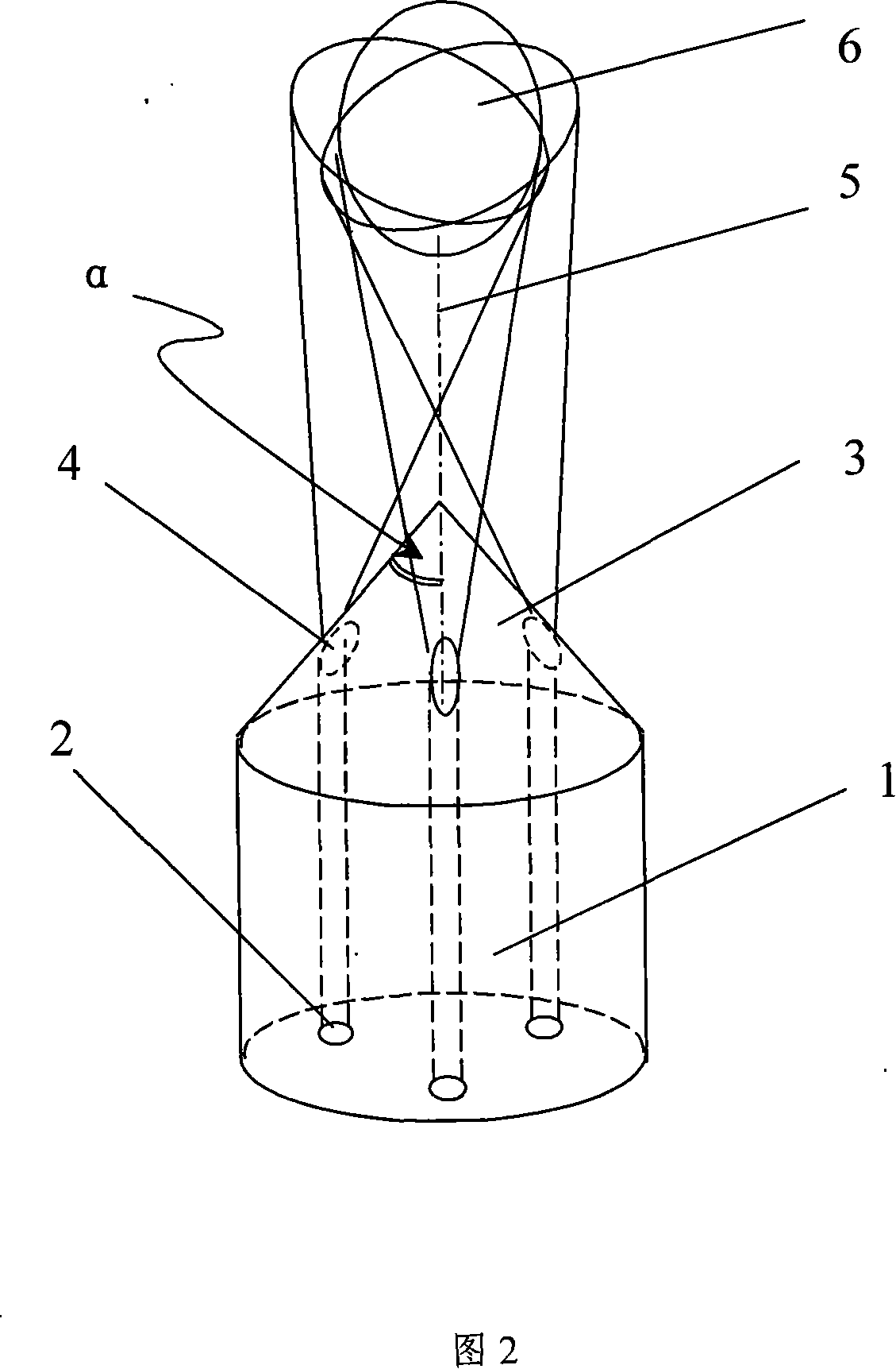 Optical microhand based on three-core optical fibre