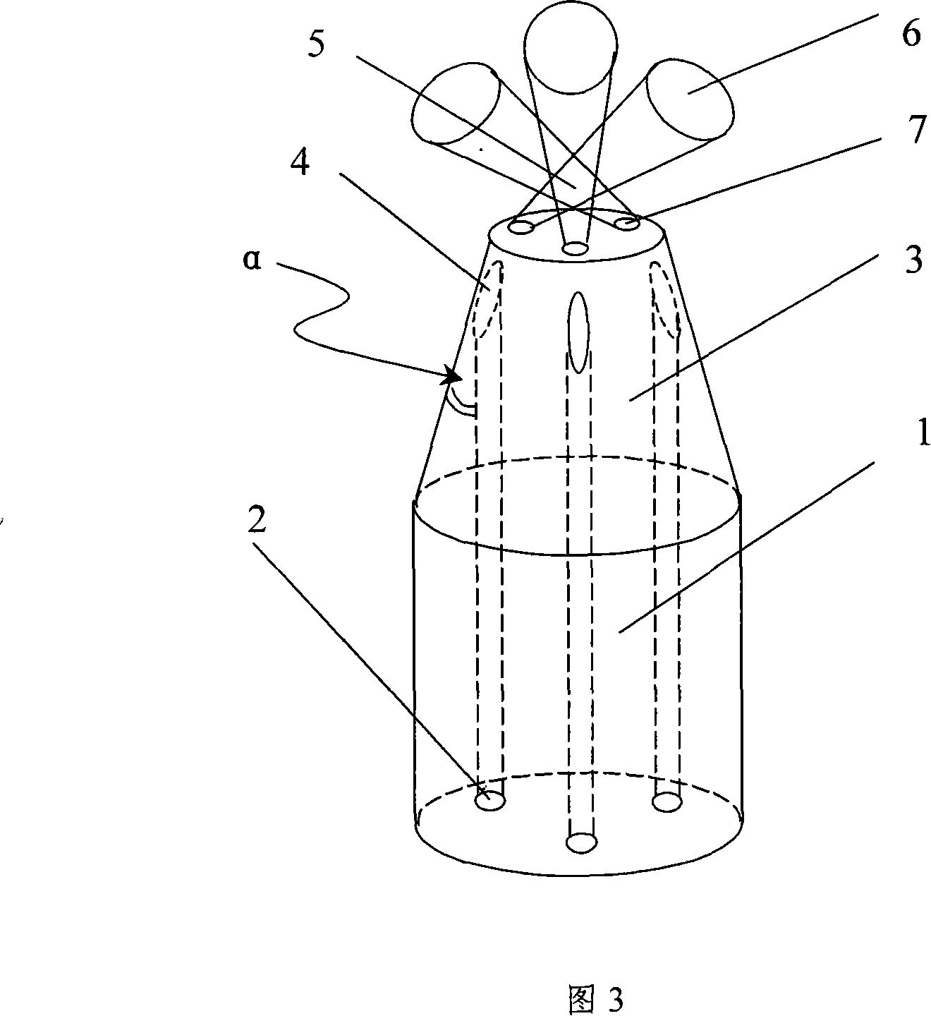 Optical microhand based on three-core optical fibre