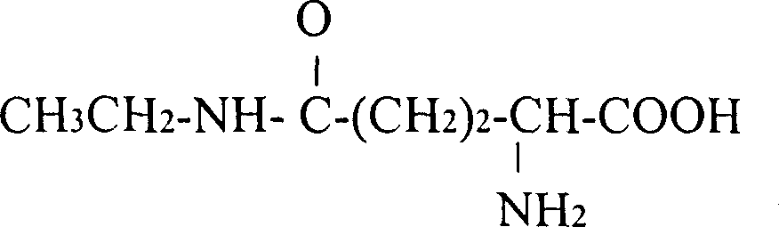 Theanine preparing process