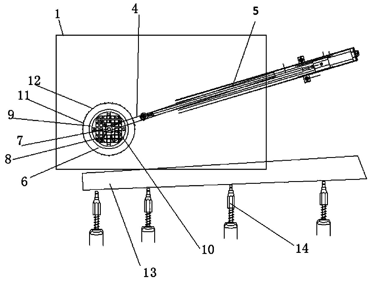 A structure for scalding, cleaning and scraping skin of livestock tongue