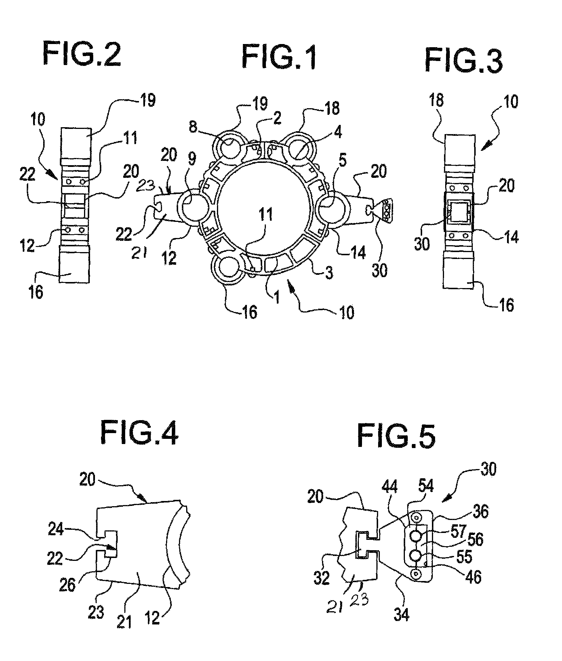 Drilling riser auxiliary clamp with integral mux clamp