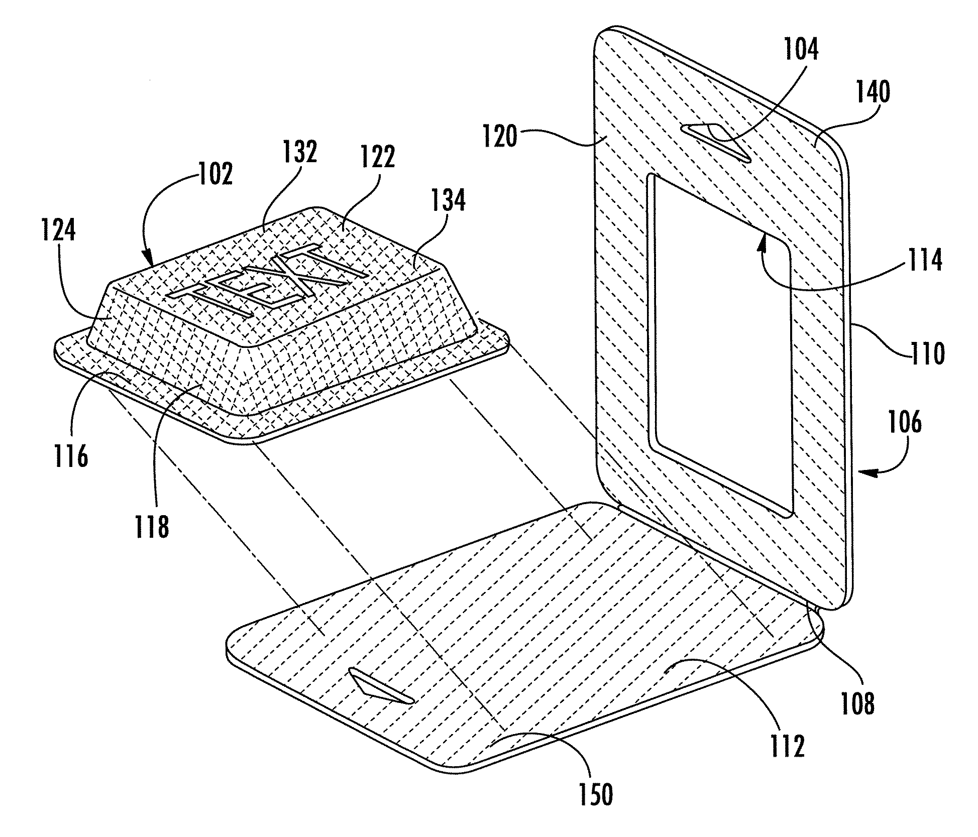 Packaging container having product holding chambers and method for making the same