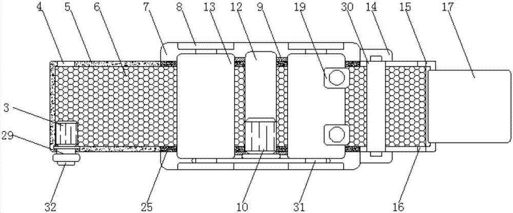 Soil removal machine for roots of herba houttuyniae