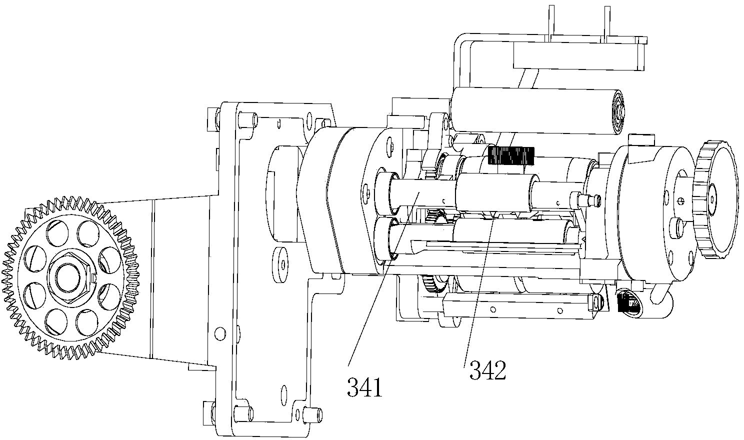 Paper feeding device of candy packaging machine