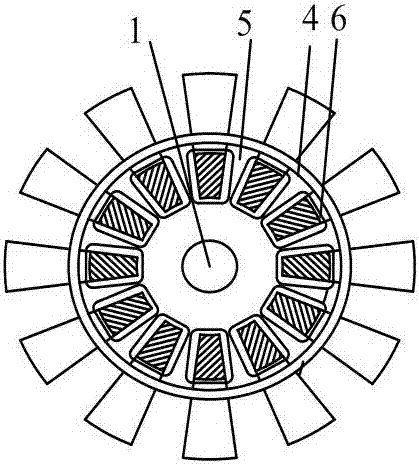 Grid-shaped rotor motor for range extender of electric automobile