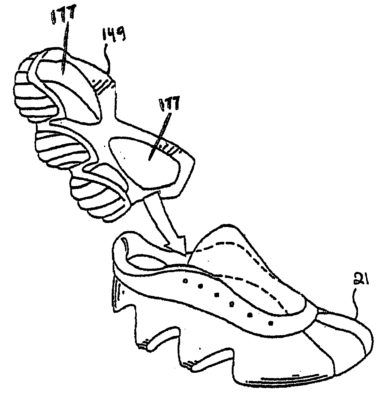 Shoe sole orthotic structures and computer controlled compartments