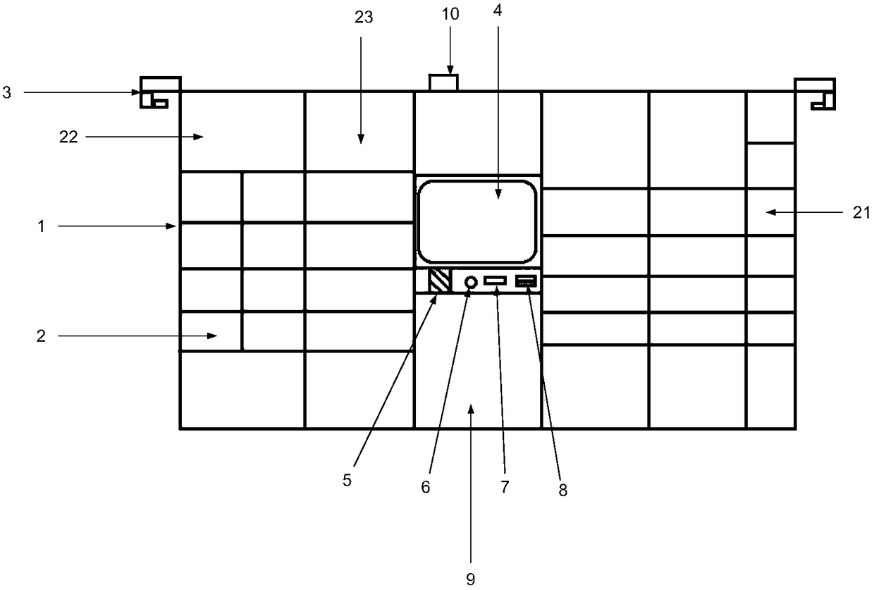 A multi-functional express delivery cabinet and its application method