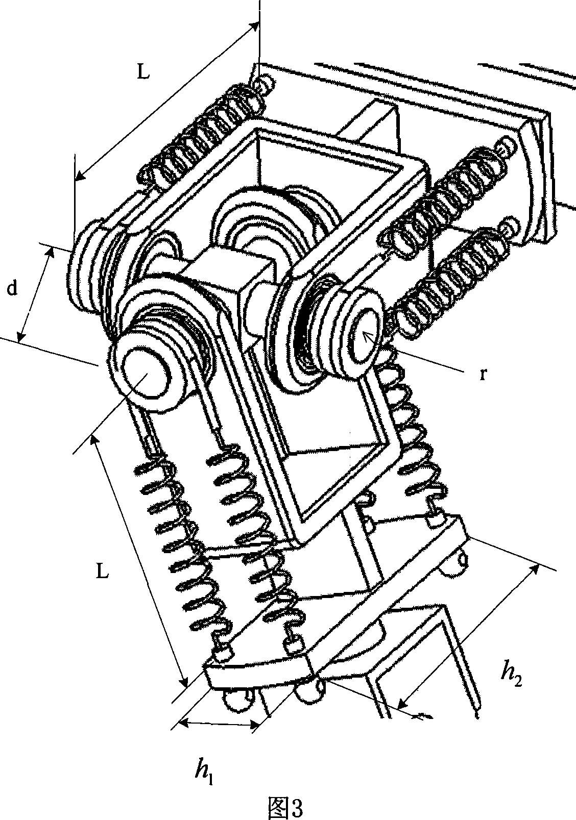 Driving joint for cross axle type robot based on marmen