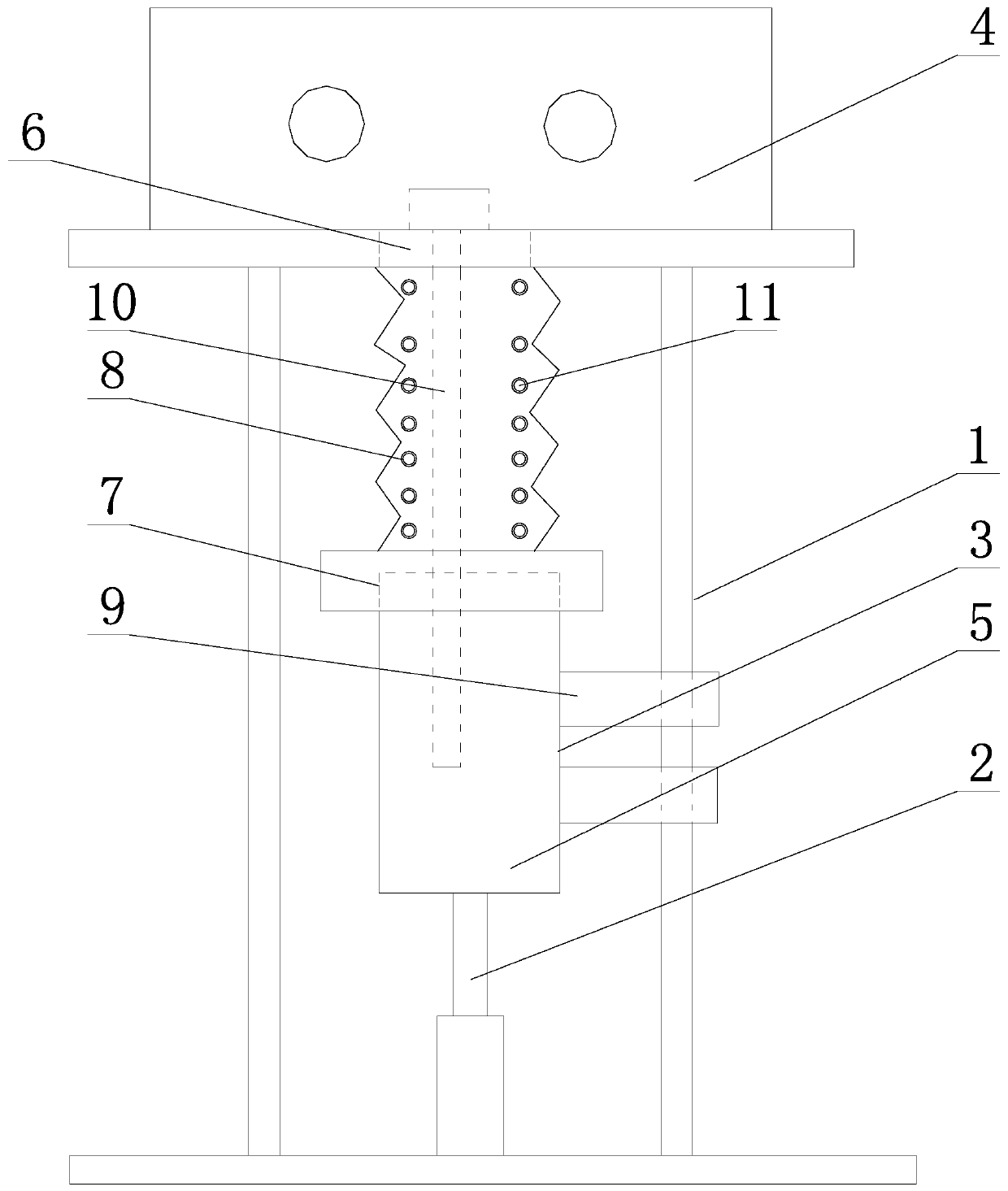 Liquid lead-bismuth environment static soaking test device and test method