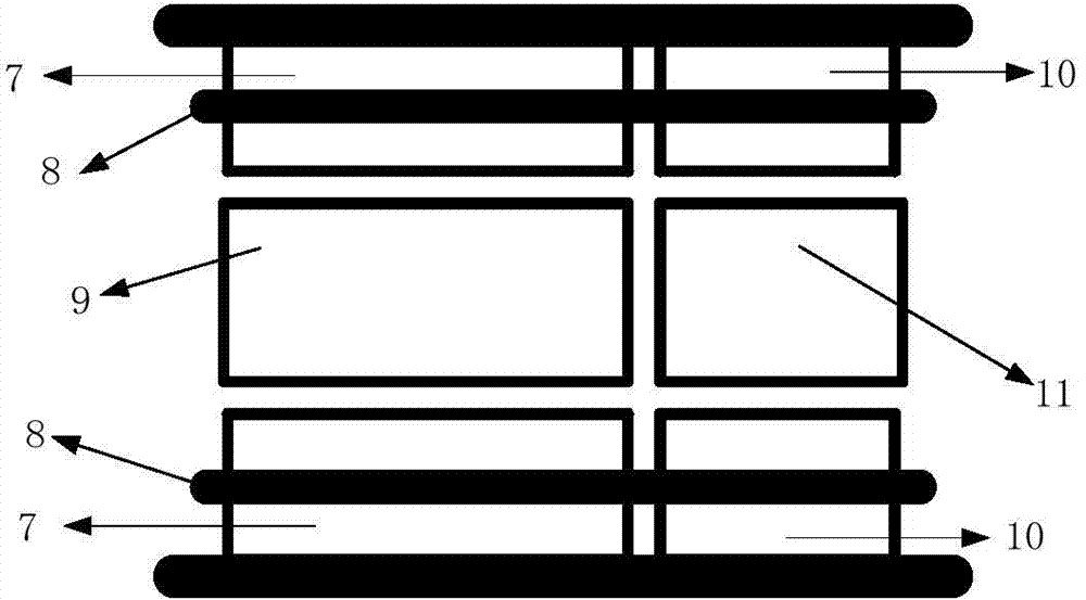 Combined type brushless direct-current permanent magnet magnetic flow switching motor and axial proportion calculation method