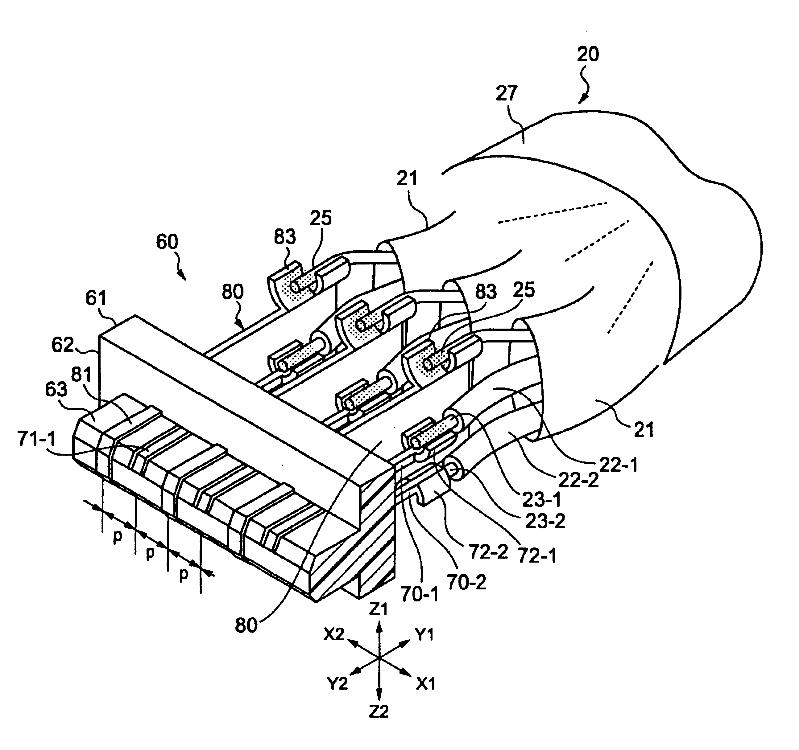 Balanced transmission cable connector