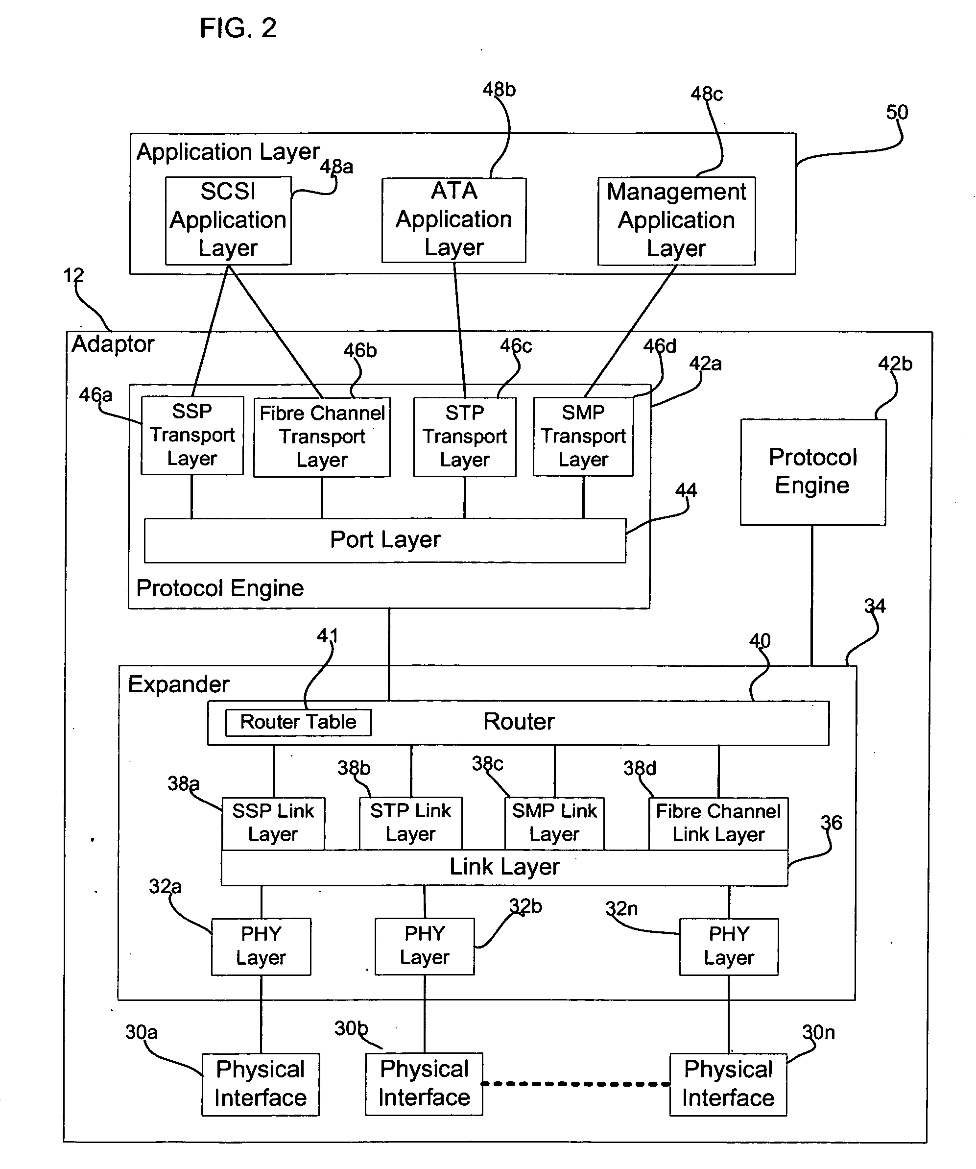 Multiple interfaces in a storage enclosure