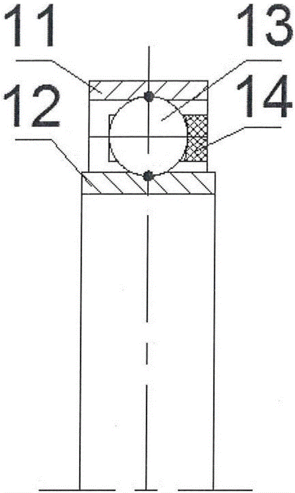 Multi-point-contact flexible bearing for harmonic reducer