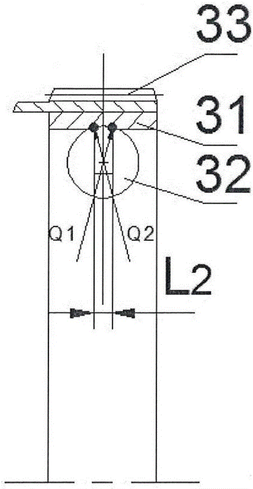 Multi-point-contact flexible bearing for harmonic reducer