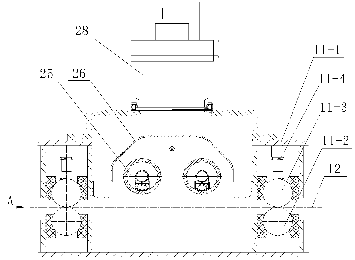 Coating device for solar heat absorbing film